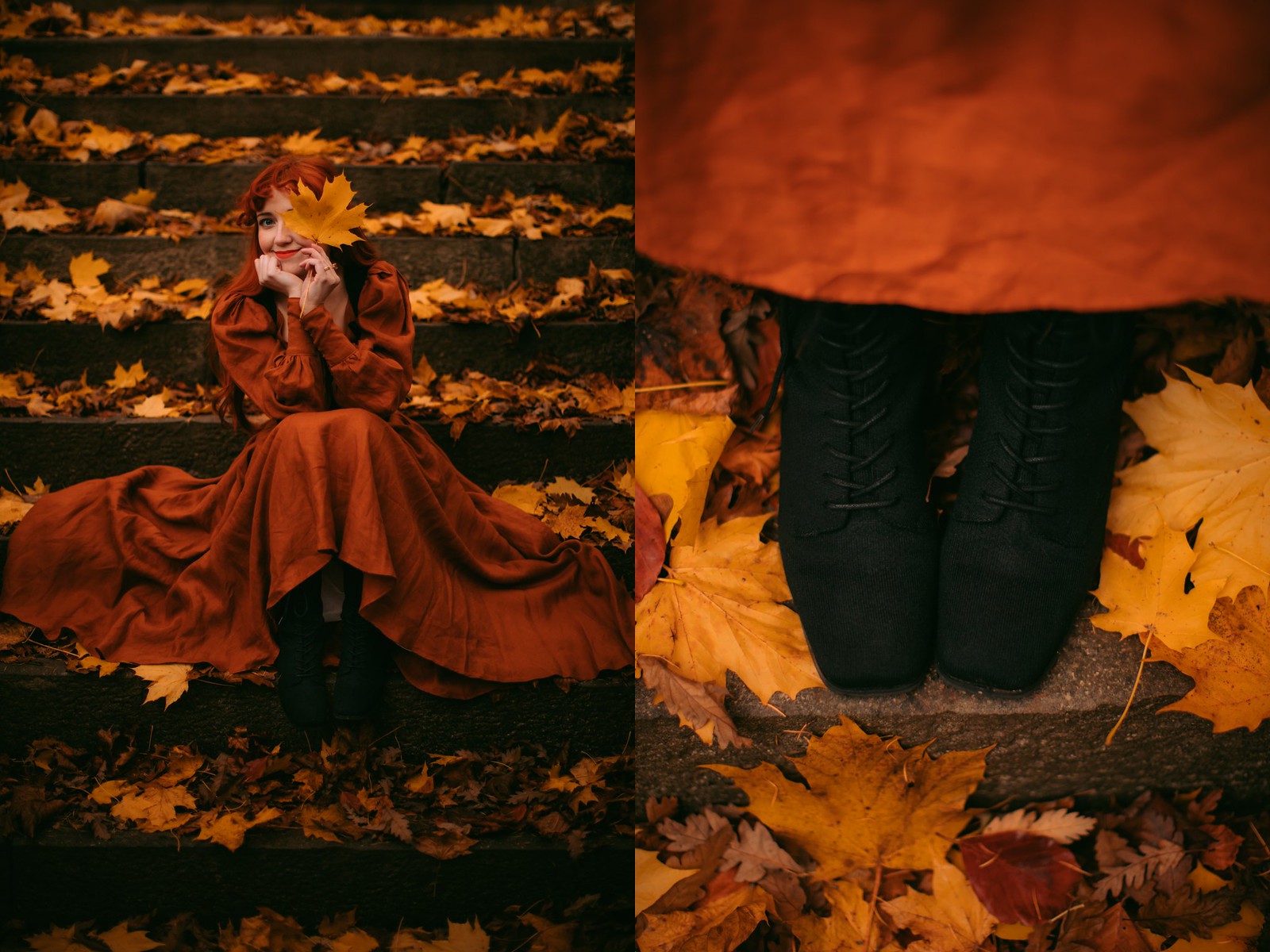 Three Autumn Outfits with Vivaia Collection Boots