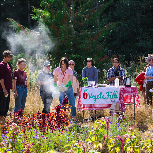 Teaching Forage and Feast Culinary Workshop at SisterLand Farm